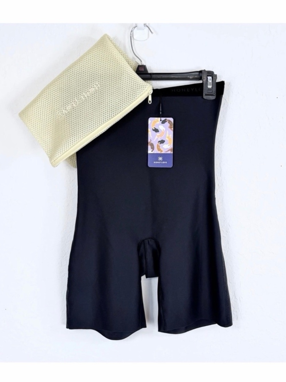 Honeylove Black High-Waist Sculpting Mid-Thigh Shaper